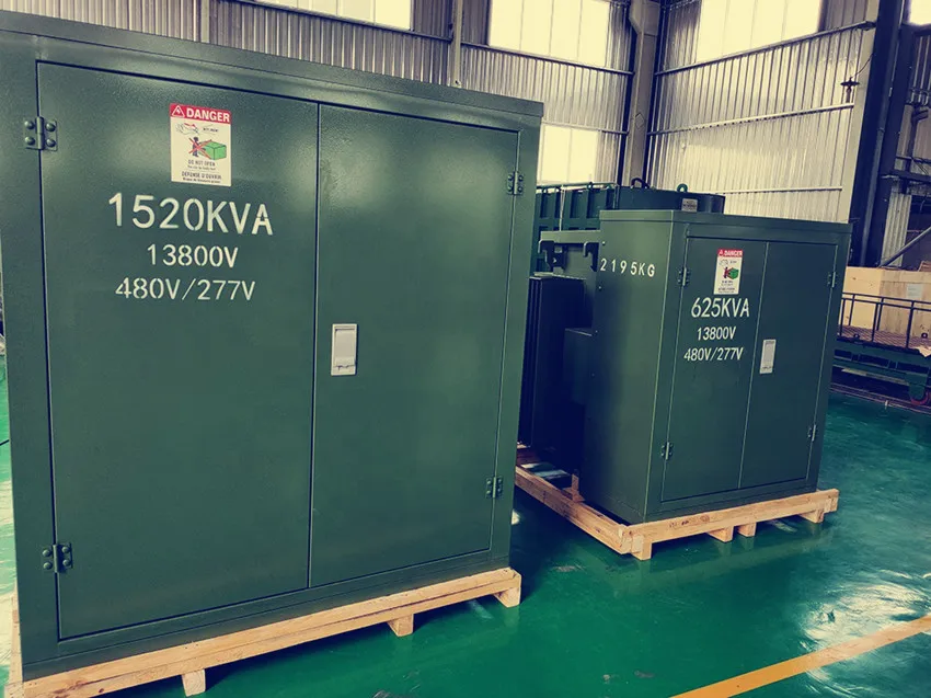 transformer manufacturer outdoor distribution substation compact pad-mounted transformer tank 100KVA