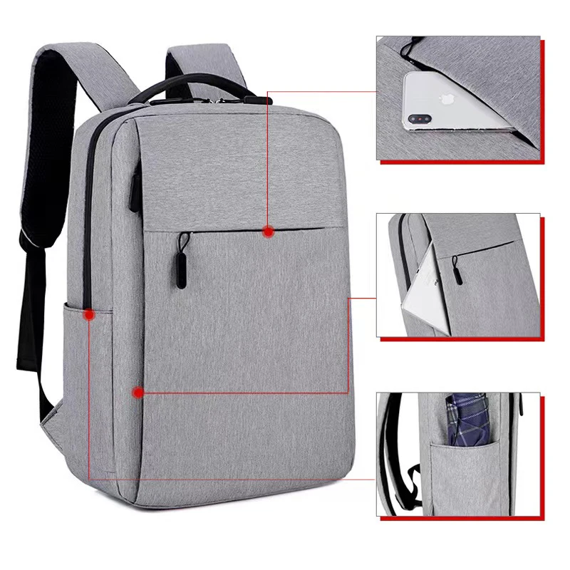 2024 Wholesale fashion custom laptop bag mochilas men women outdoor School Computer Business USB bag pack laptop backpack