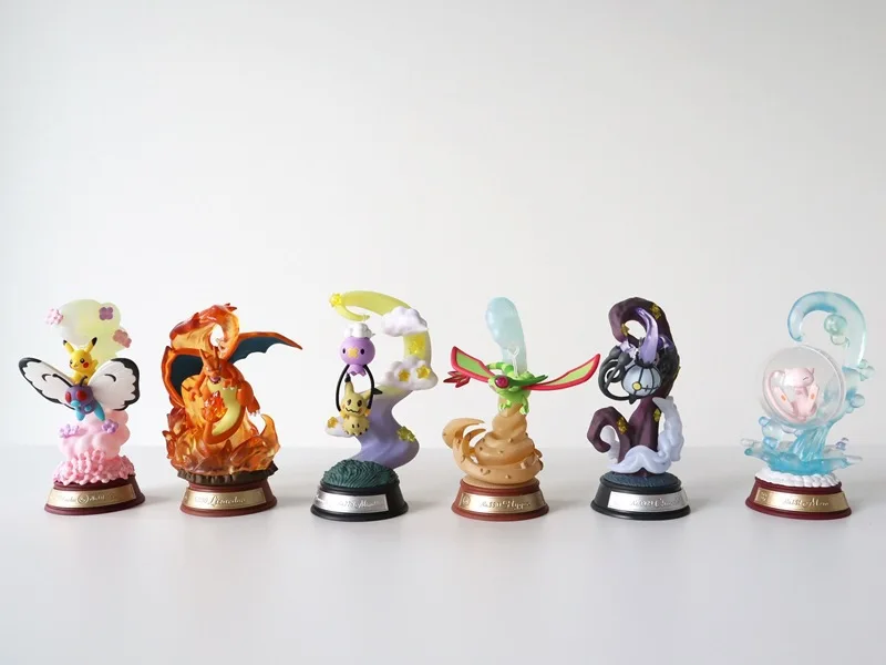 Blind Box 5-10CM Ivysaur Cyndaquil/Vulpix Wartortle Charmander Pokemone Chikorita Toy Pika-chu Anime Figure Gift japanese Statue