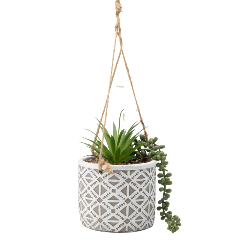 Large Planter Flower Vietnam Painted Ceramic Pot