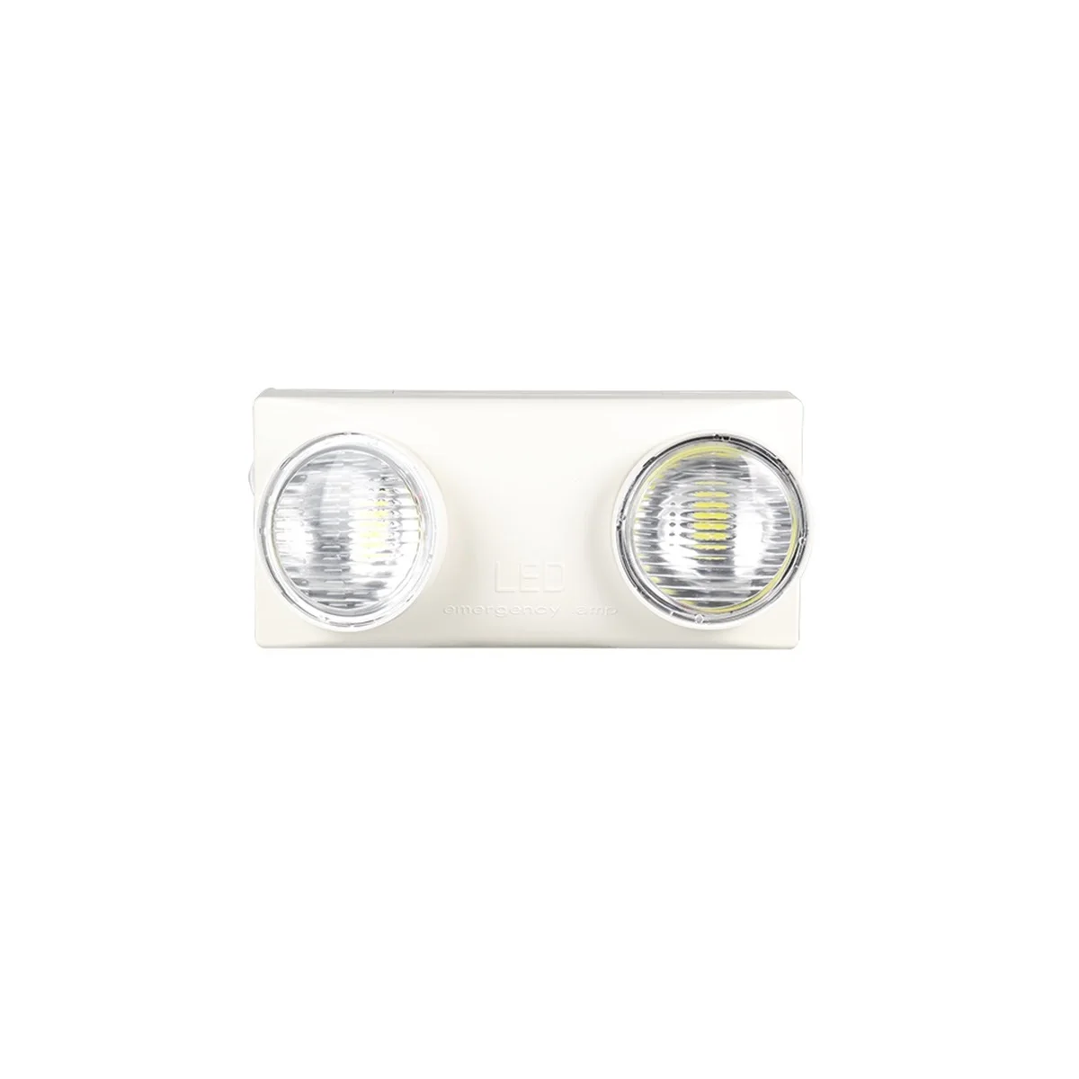 Ac 220-240V 50/60Hz Twin Spot Wall Mounted Rechargeable 2Heads Led Battery Backup Emergency Light