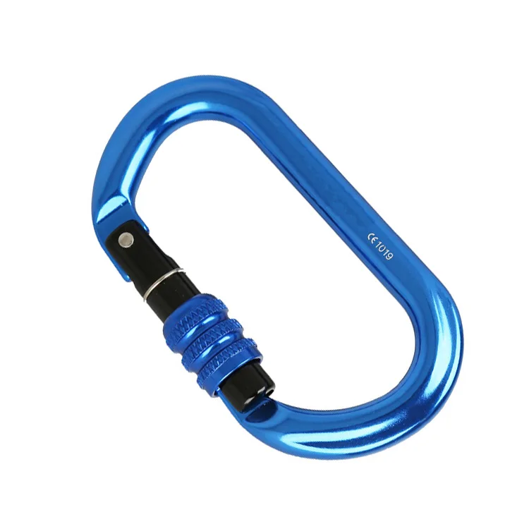 Oval Screw 25kN Aerospace Grade Aluminium Climbing Carabiner Hook