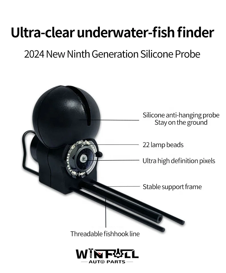 2024 New Fish Finder UHD Underwater Camera Visual Anchor Fish Finder 5.0 Inch Screen 20M Line