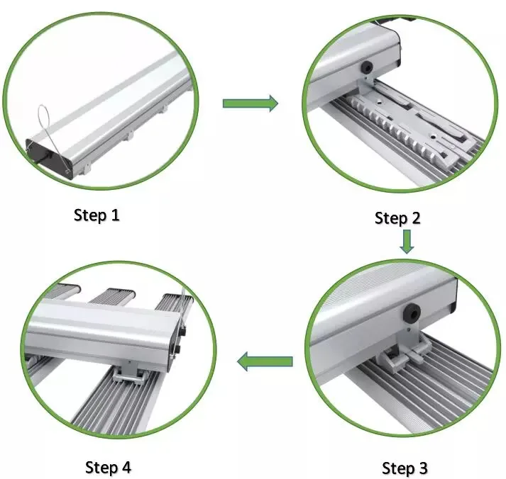 Remote Control max 252 units Samsung Full Spectrum Spyder LED Grow Bar Light 2.6-2.8 umol/j