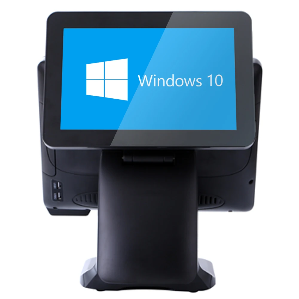 Новый ST9800 15inch POS все-в-одном машины двойной экран системы с кассовый аппарат для супермаркета онлайн система ПОС терминала