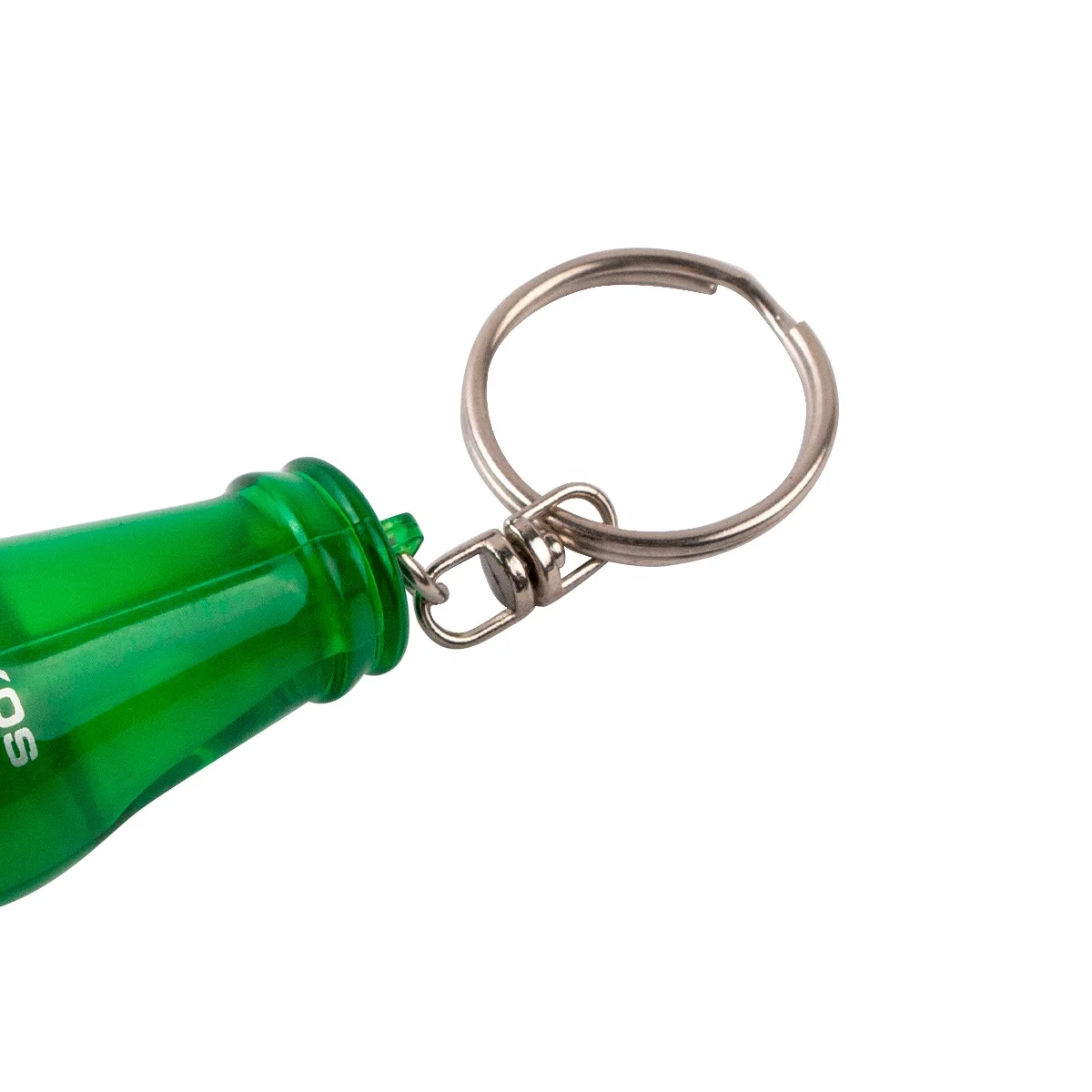 Manufacturer Customized Bottle Shape LED Flashlight Keychain Mini Projection Key Chain