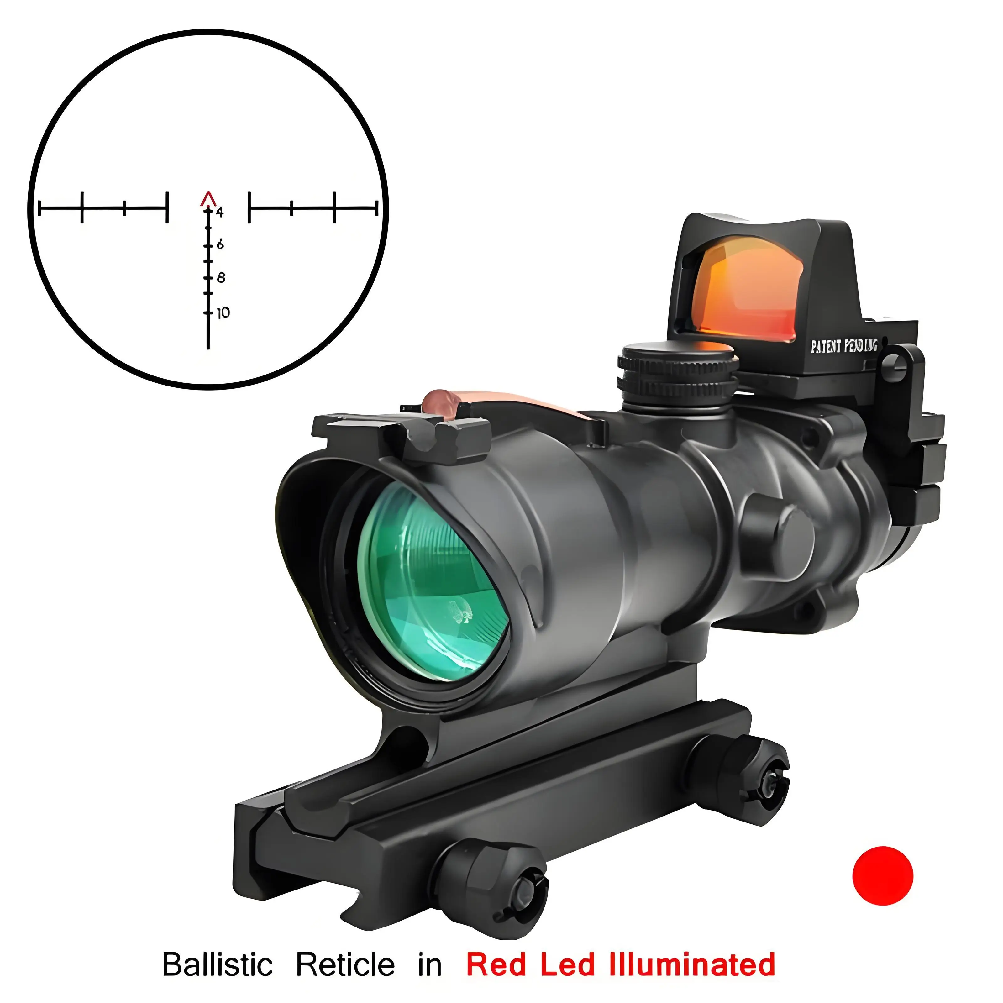 High Quality ODM/OEM 4X32 ACG Red Dot Tactical Optical Sight Aluminum Binoculars with Red Green Illumination for Hunting