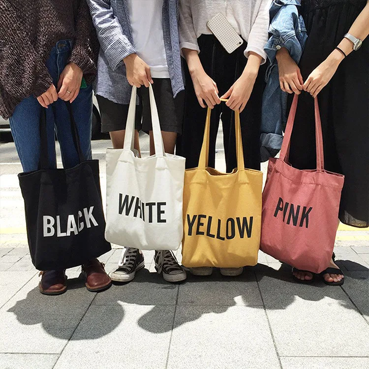 Economical Cotton Tote Bag Reusable Grocery Canvas Shoulder Bag for Shopping Promotion Gift Activity