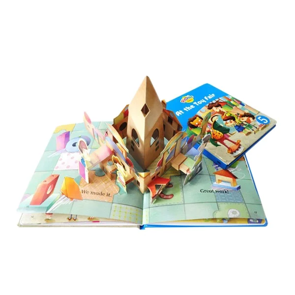 Professional Custom Printing 3D Pop Up Book High Quality School Card Board Book