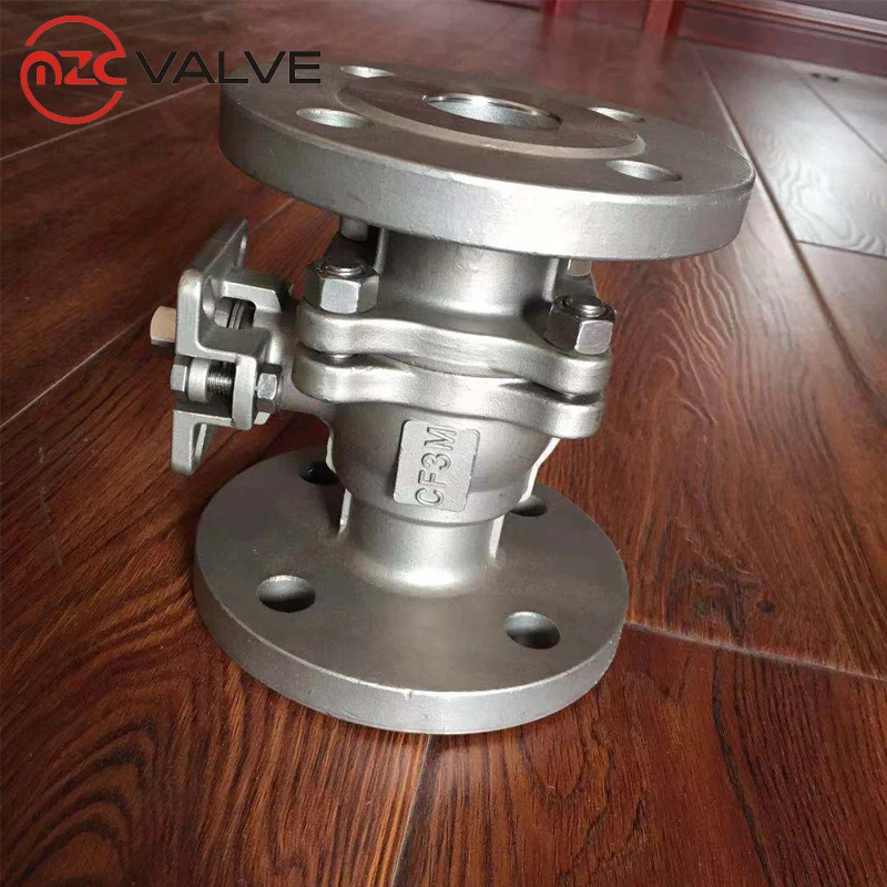 2 шт. фланцевый конец с прямой монтажной площадкой ISO5211 шаровой клапан Pn16