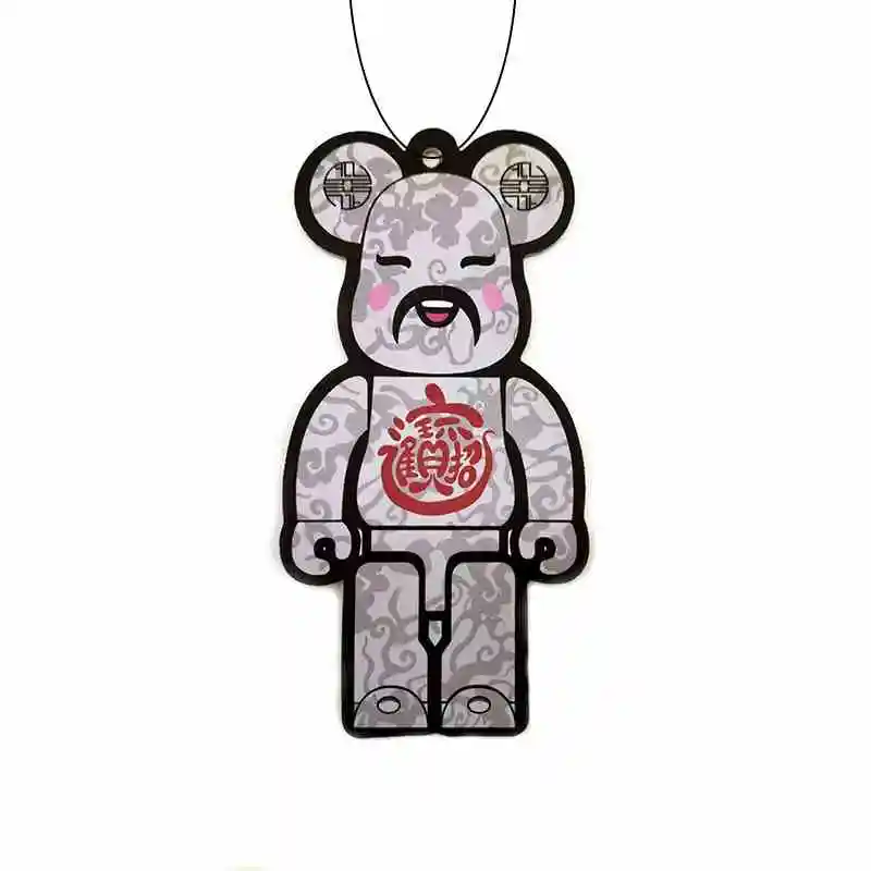 Eco-friendly Wholesale cartoon air car perfume bear pilot style car air freshener