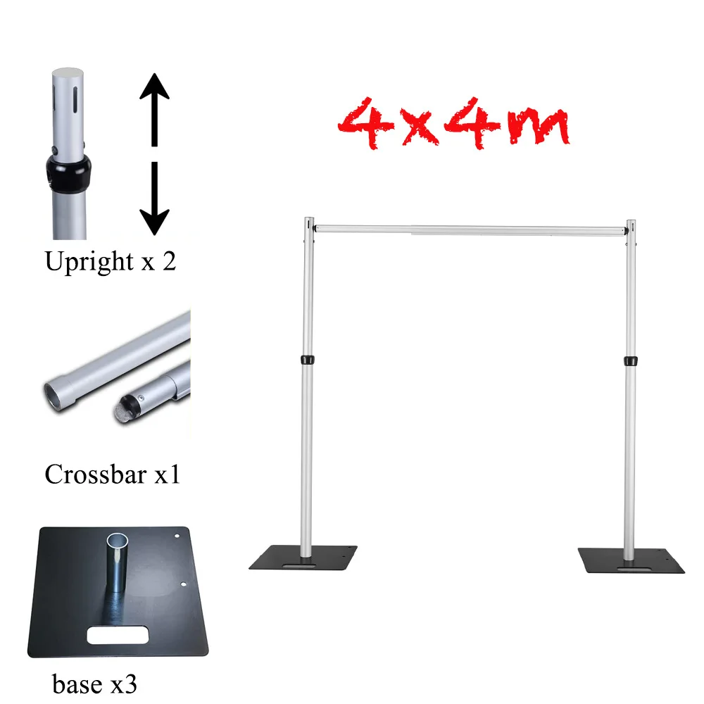 ZJ210601-5 Wholesale Heavy Duty Portable Flower Wall Backdrop Display Stand Expansion Backdrop Pipe And Drape Stands for Wedding