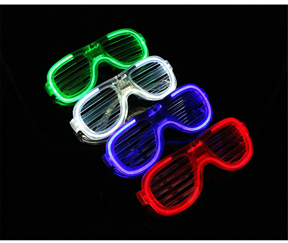 Wholesale Luminous Festival Party Accessories LED Glasses Flash Up Glow In Dark Flashing Glasses For Party