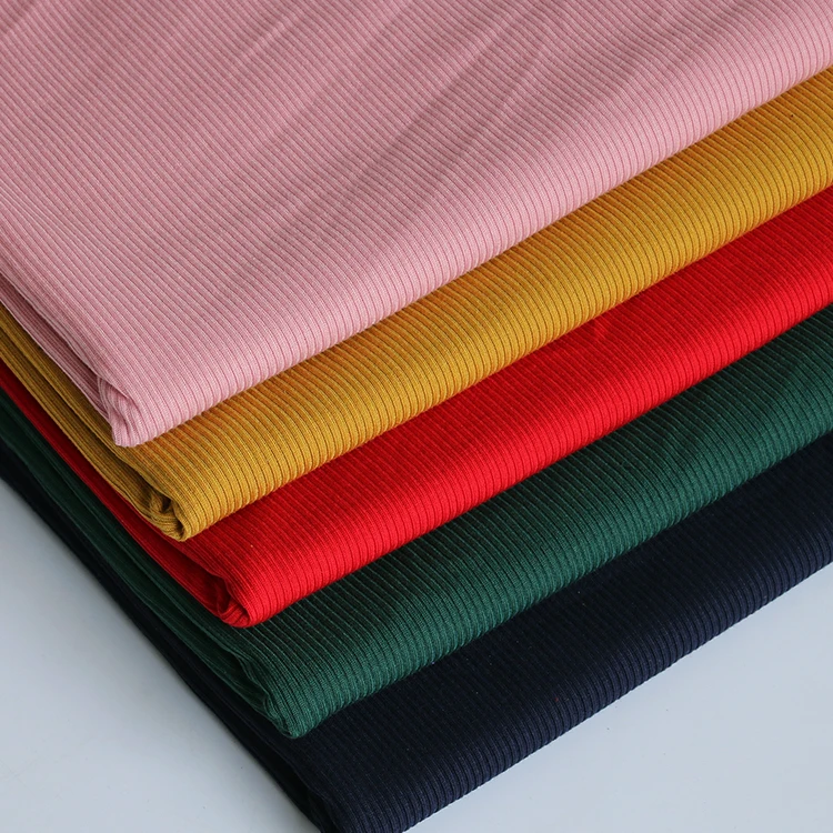 3922# 75%polyester  25%rayon  ,2*2 knitted  rib fabric for the pullover and t-shirt