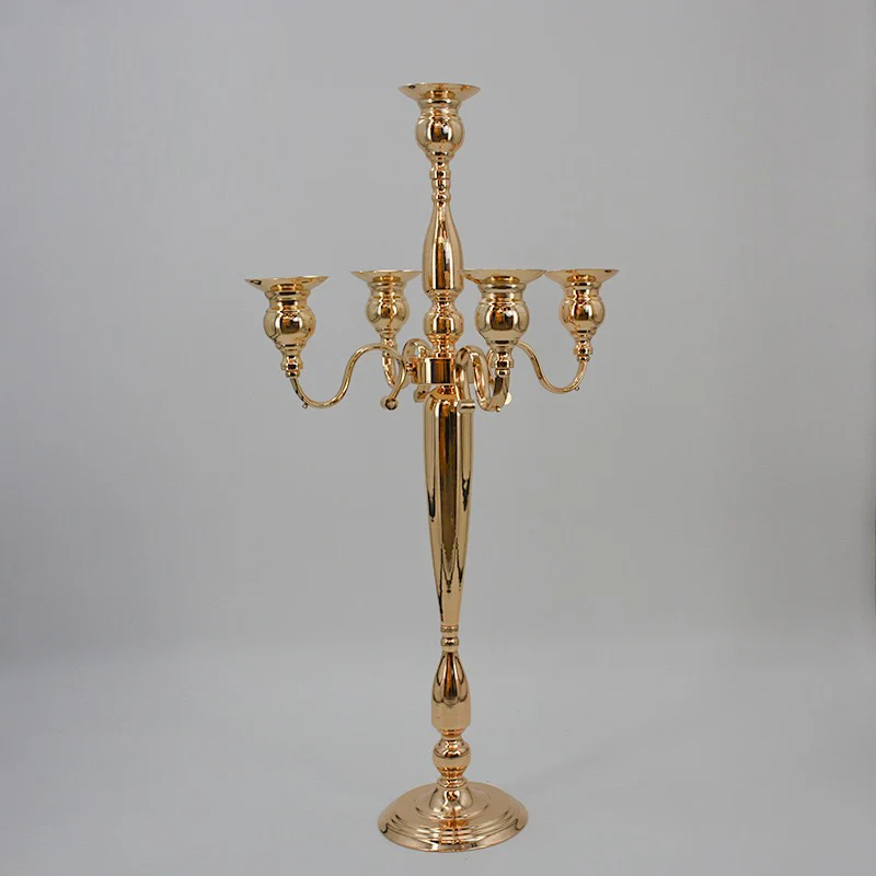 Luxury Wedding Gold Tall Centrepiece Candle Holders