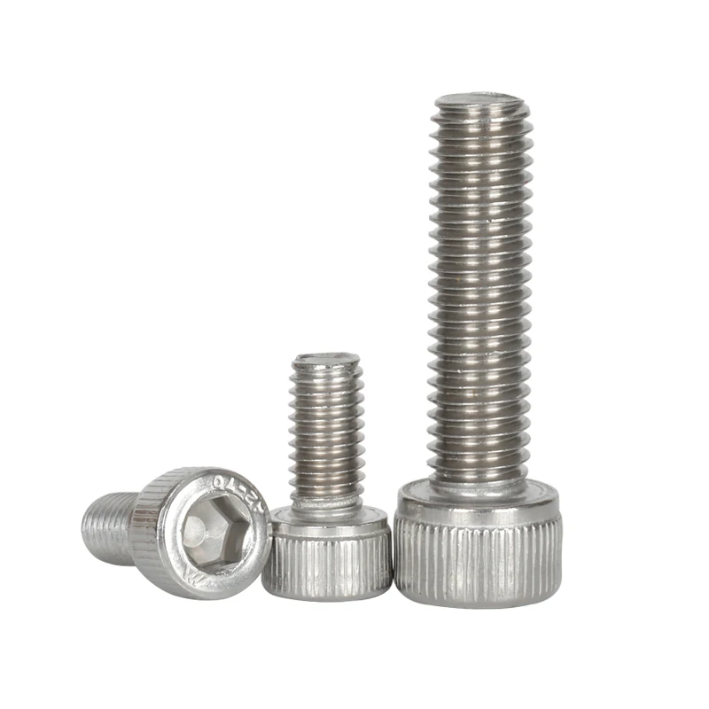 U.S. 304 Stainless Steel Hexagon Socket Screw 10# 1/4 5/16 3/8 Inch Cup Head Bolt with 30mm Threaded Rods Length