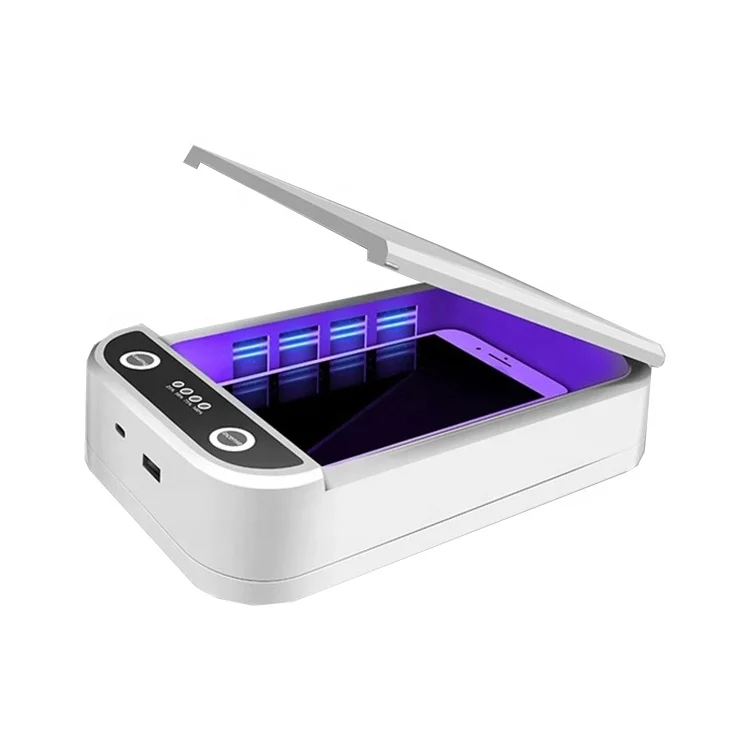 
HLINEAR Uv Wireless Charger Box Uv-c Lamp Box Uv Sterilizer Box With Ozone 