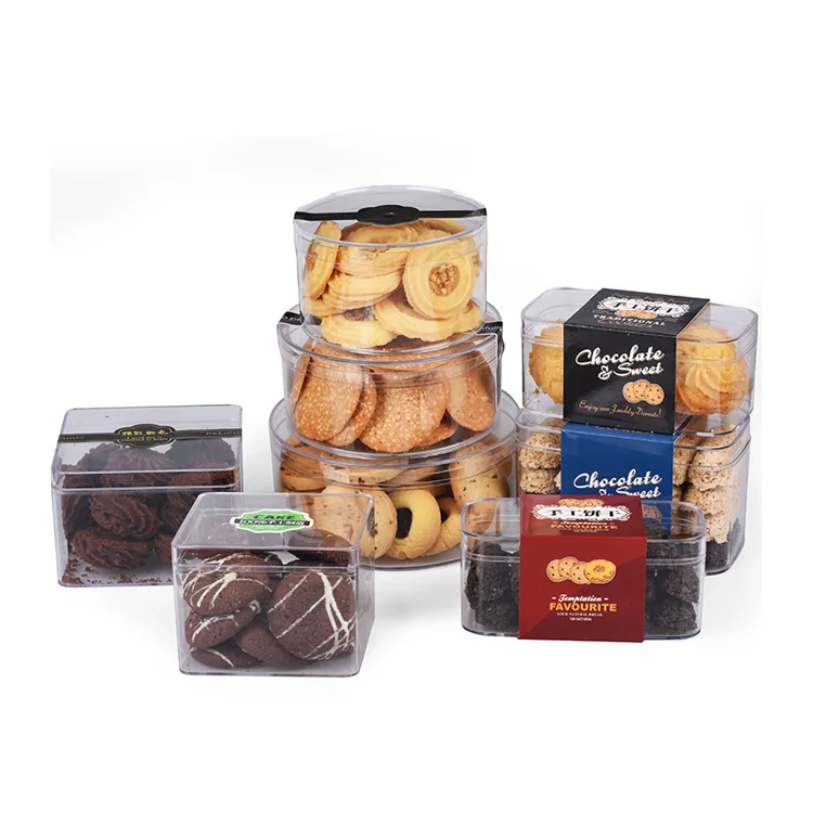 Transparent Plastic Rectangle Clear Ice Cream Candy Packaging Packing Candy Gift Box
