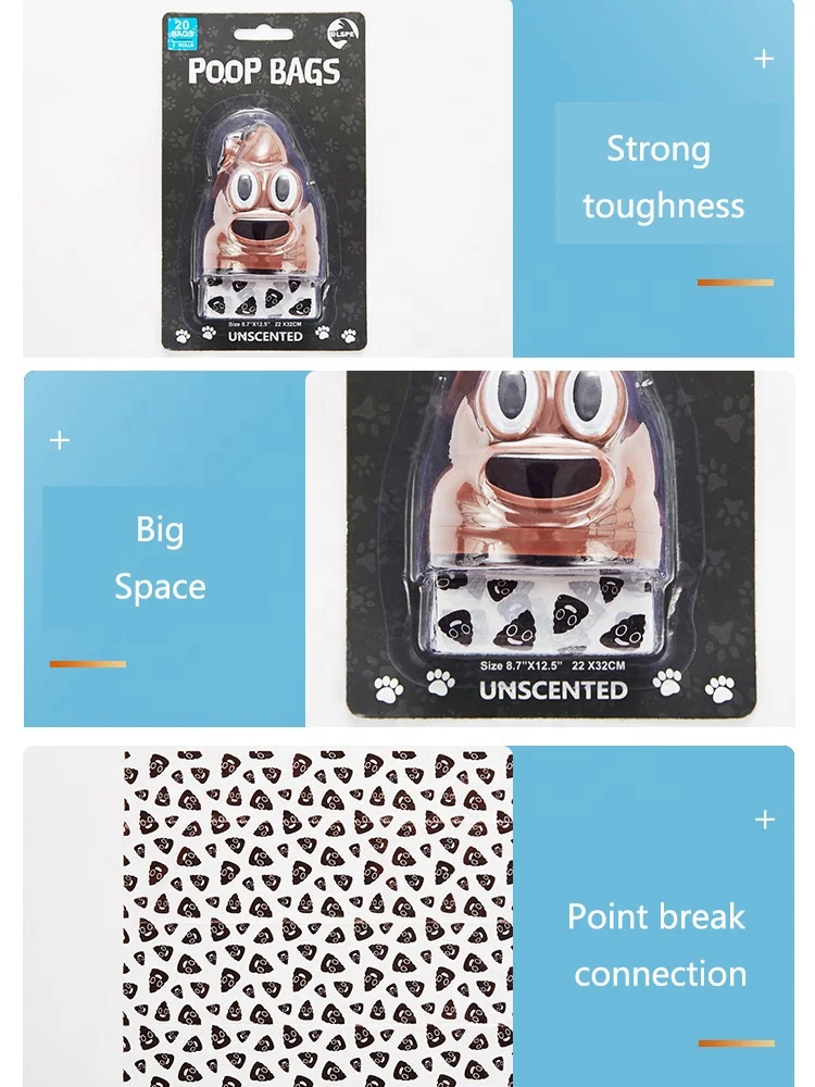 Sohpety Custom Pet Waste Bag Holder Earth Rated Eco Friendly Dog Dispenser Green Sheep Poop Bags