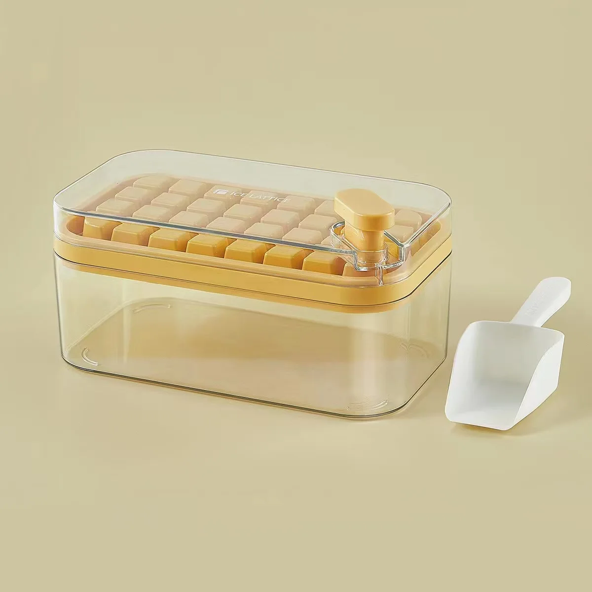 Plastic Ice Cream Mold Reusable Fun Shape Cover Ice Cube Tray  Large-capacity Pressing Wholesale  Creative Ice Maker Mold Set