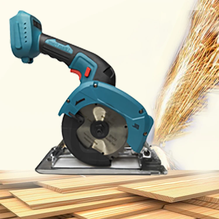 Electric Bevel Sliding Miter Saw Wood Cutting  Lithium Battery Cordless Handheld Electric Circular Saw