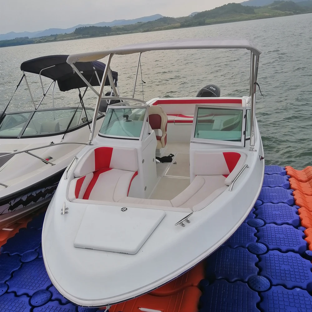  Белая 6 2 м Стекловолоконная 90 ~ 200 hp Спортивная лодка без двигателя для