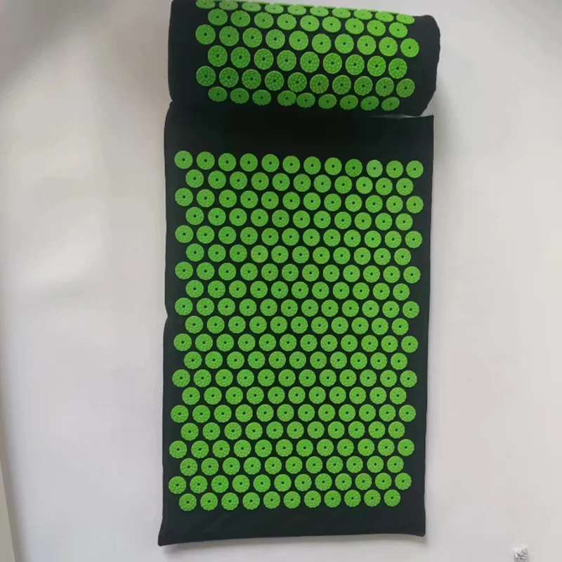 Wholesale Rubber Plastic Spikes yoga massage pillow set acupressure mat