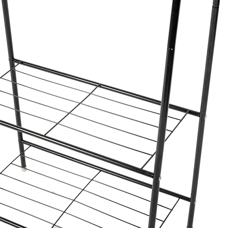 Multifunctional best-selling household metal vertical drying rack 2-layer adjustable laundry rack