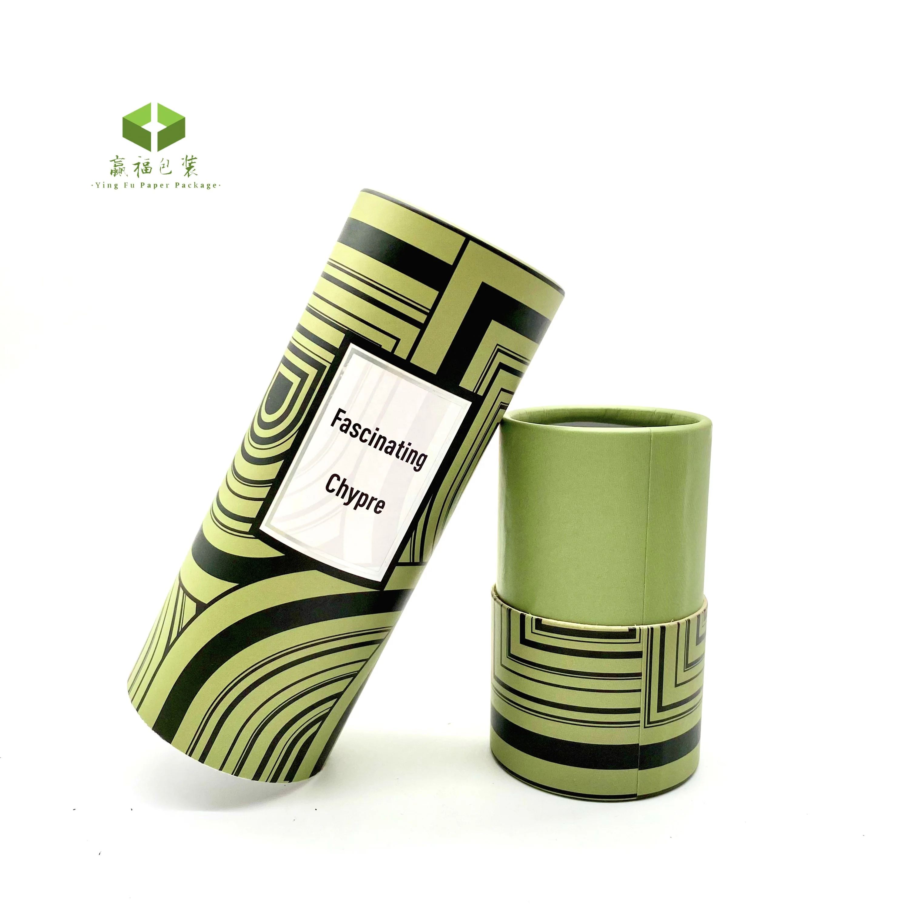 30ml perfume paper tube box custom round paper tube perfume oil bottle velvet bag package paper tube box
