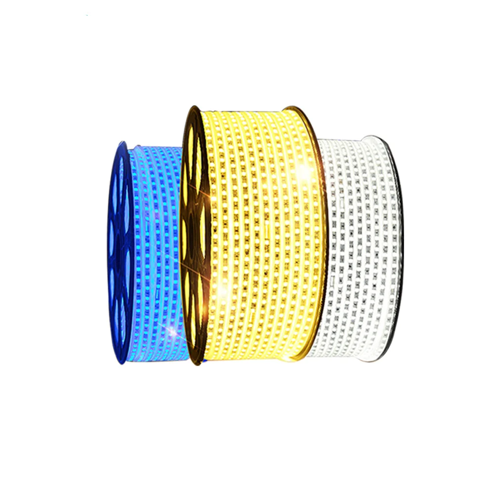  Дешевые 220v 50m уличные гибкие 5050 Smd 100m Rgb водонепроницаемые светодиодные полосы неоновые лампы