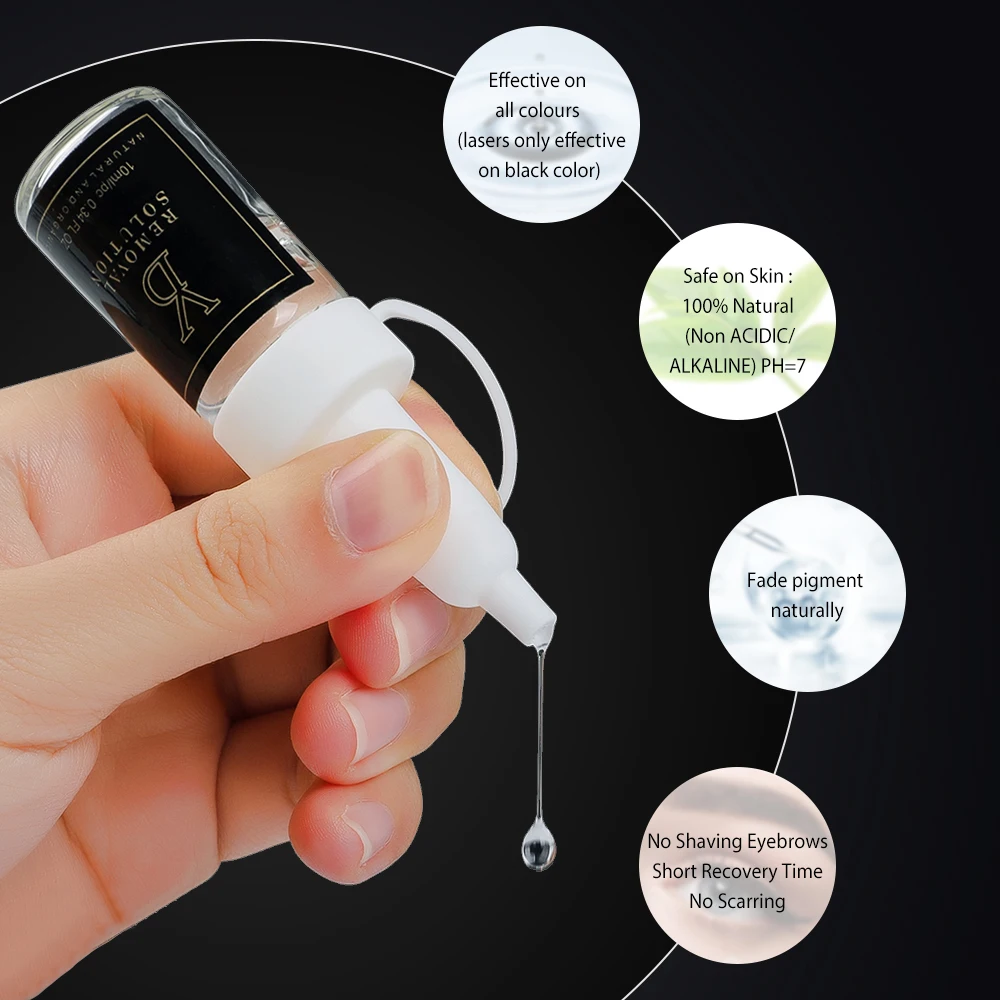 OEM Tattoo Ink Remove Permanent Makeup Microblading Pigment Removal Solution For Old Tattoo Eyebrow Lips