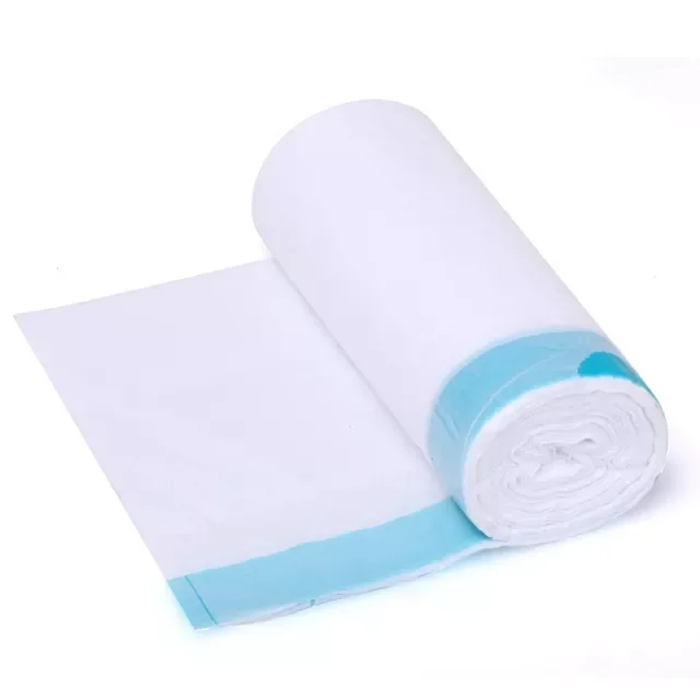 China supplier biodegradable heavy duty strong household garbage waste bags roll with drawstring