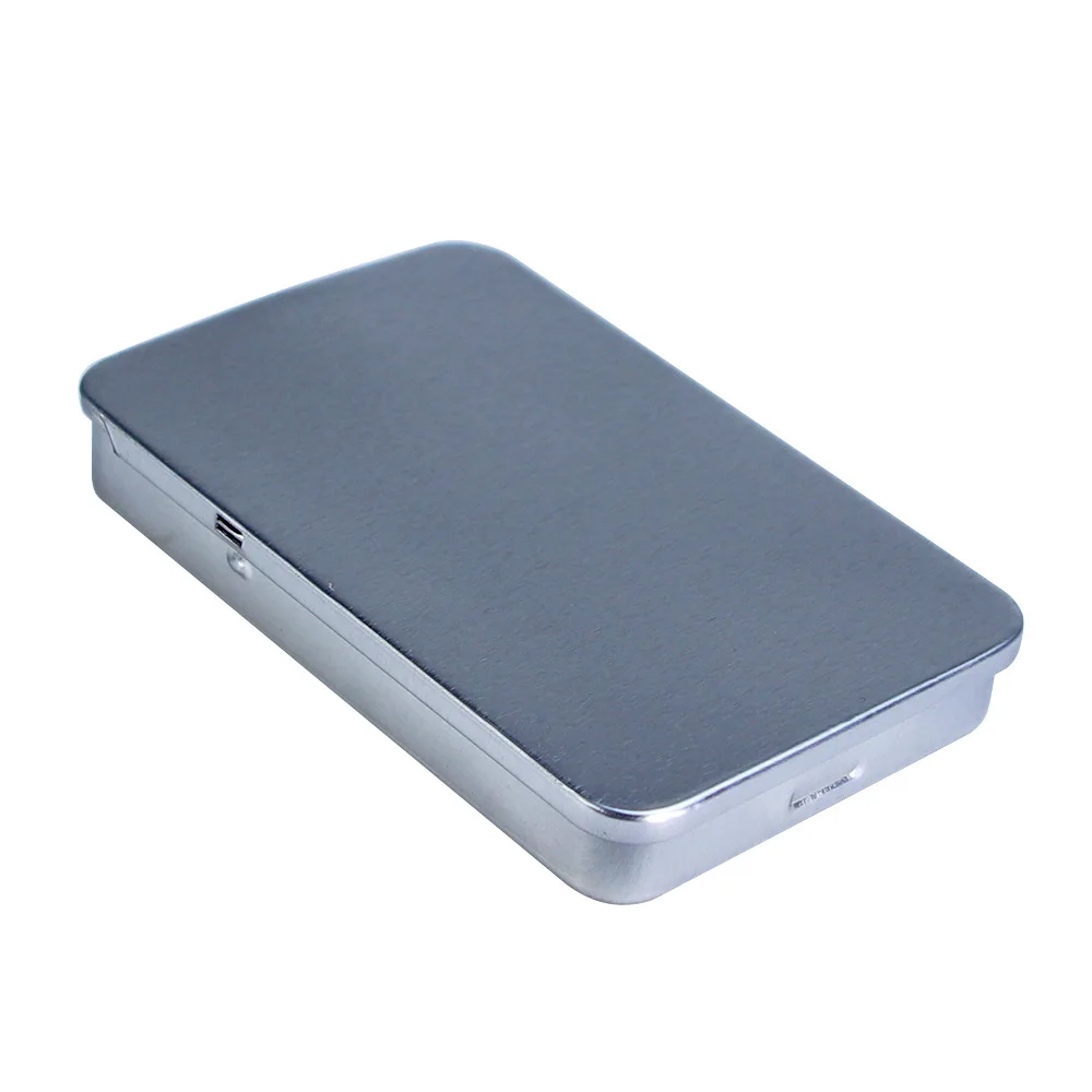 custom Silver Child resistance cigarette smoking box preroll swift lift tin box with child proof lock