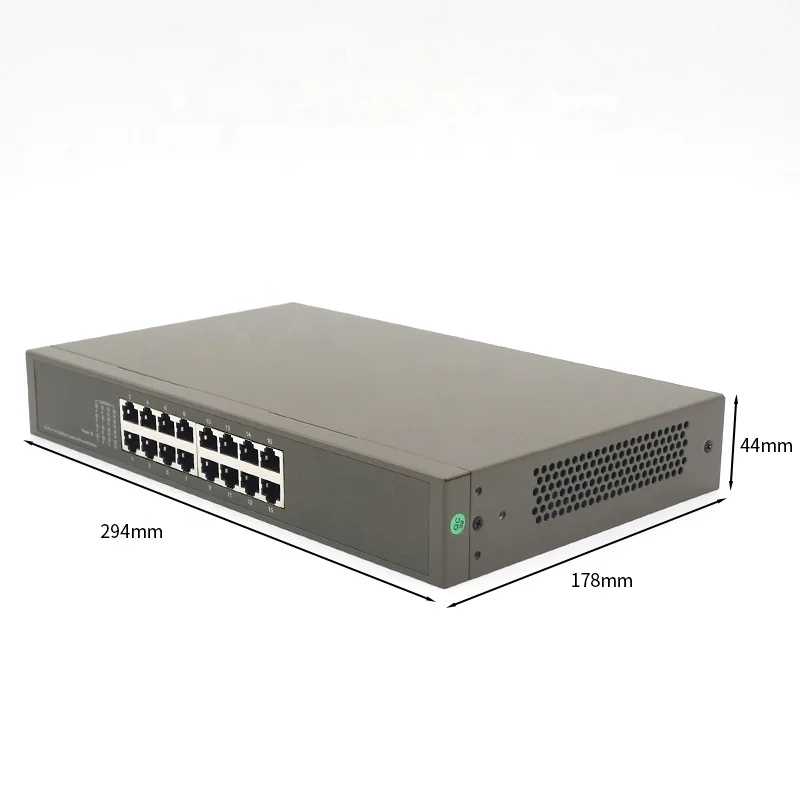 TEF1016D 16-port 10/100Mbps smart ethernet network desktop router switch China produce Wholesale Support oem