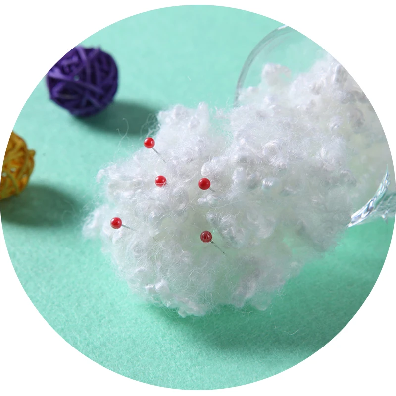 7dx32mm hcs virgin polyester staple fiber stuffing Virgin polyester fiber 100%Virgin polyester staple fiber for cushion