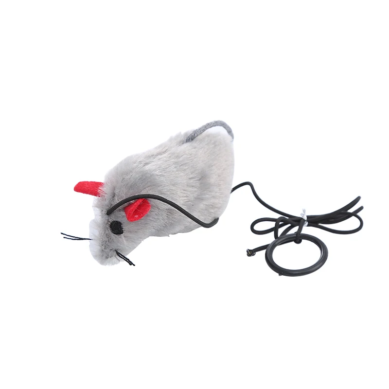 
Factory direct wholesale interactive plush mouse toy for cat pet products 