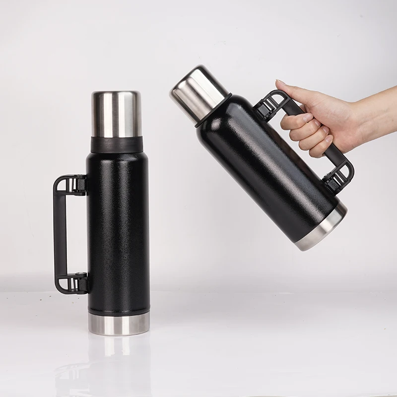 explorer outdoor travel 1.0L thermos pot portable ultra-light stainless steel large-capacity field thermos