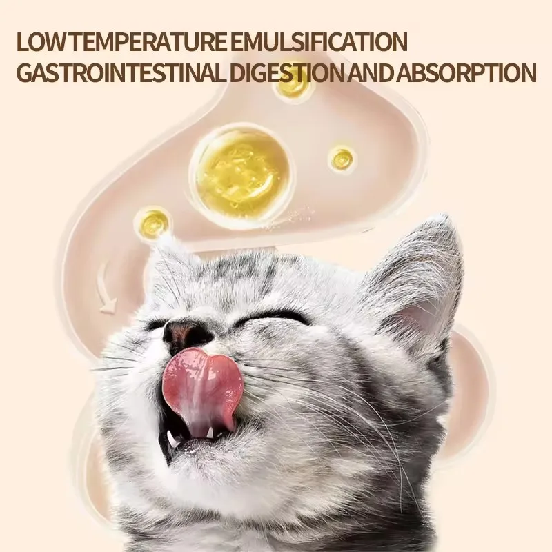 OEM ODM 100% Natural cat treats high protein Seafood Flavor Wet Food Liquid Pet food Cat Snack
