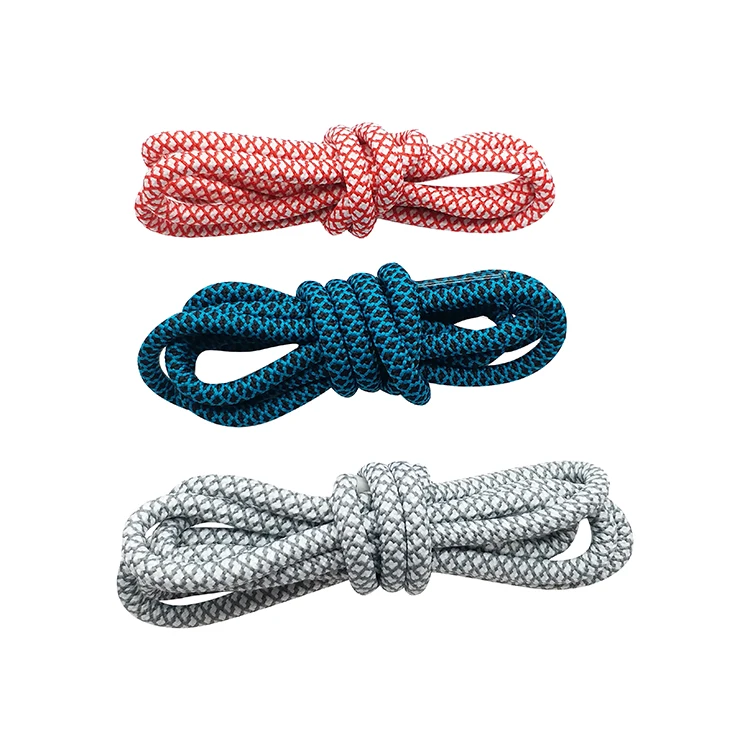 New style Thick Round Reflective Shoe Laces Safety Highlight Rope