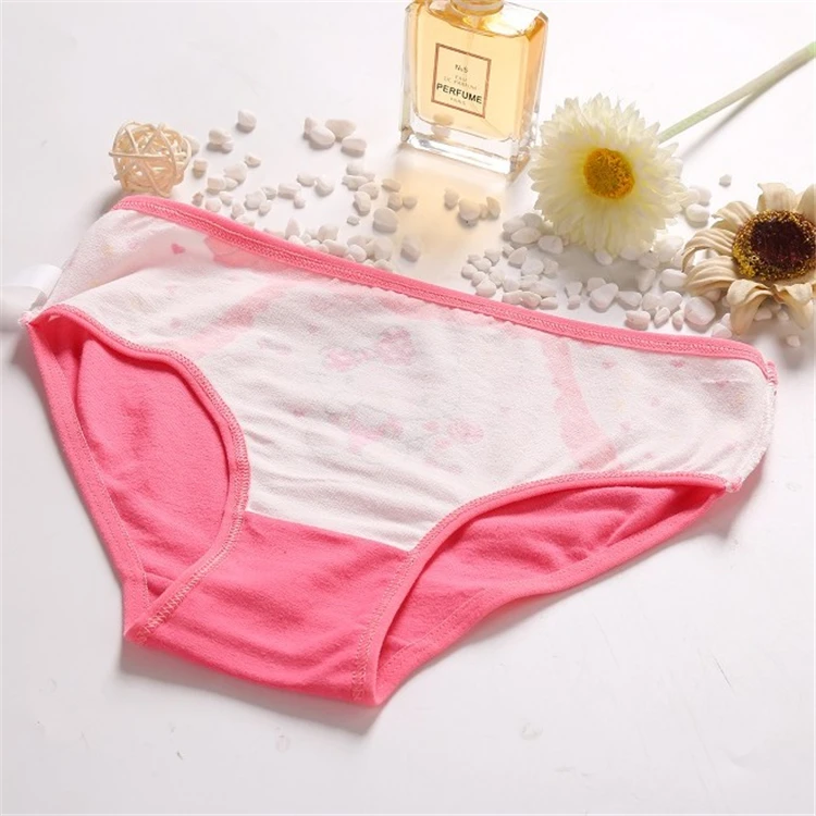 
Cotton Soft Breathable Cute Cartoon Kids Briefs Lovely Wholesale Girls Underwear 