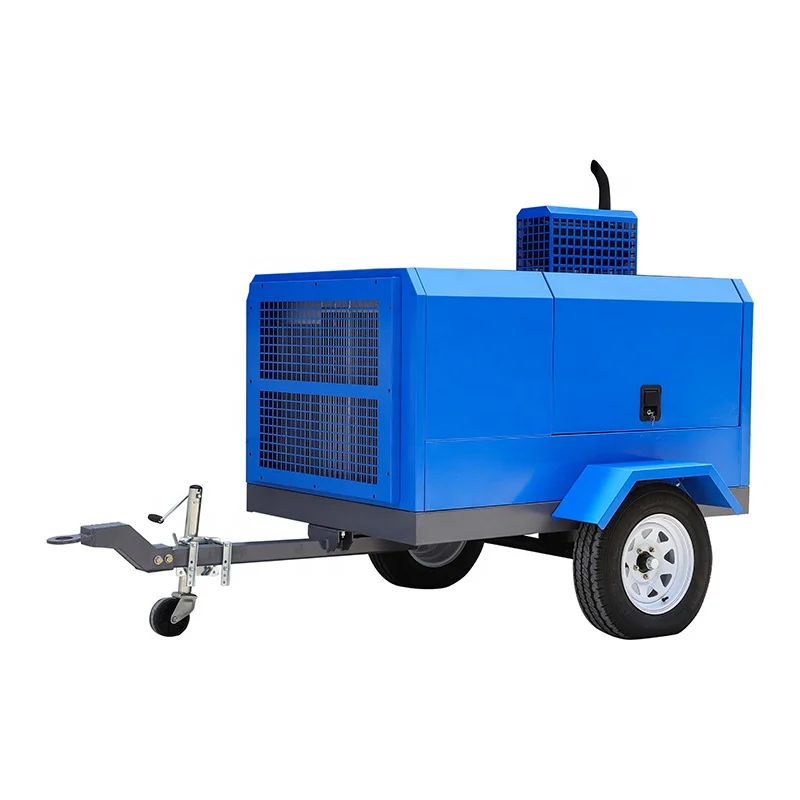 Drilling Rig Diesel Air Compressor Manufacturers Portable 15m3/min towable diesel Screw compressor