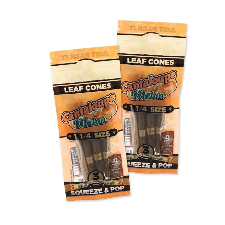 High Quality Custom Smell Proof Heat Seal Biodegradable Foil Bag Cigar Packaging Zipper Window Bags Ziplock Tobacco Pouch