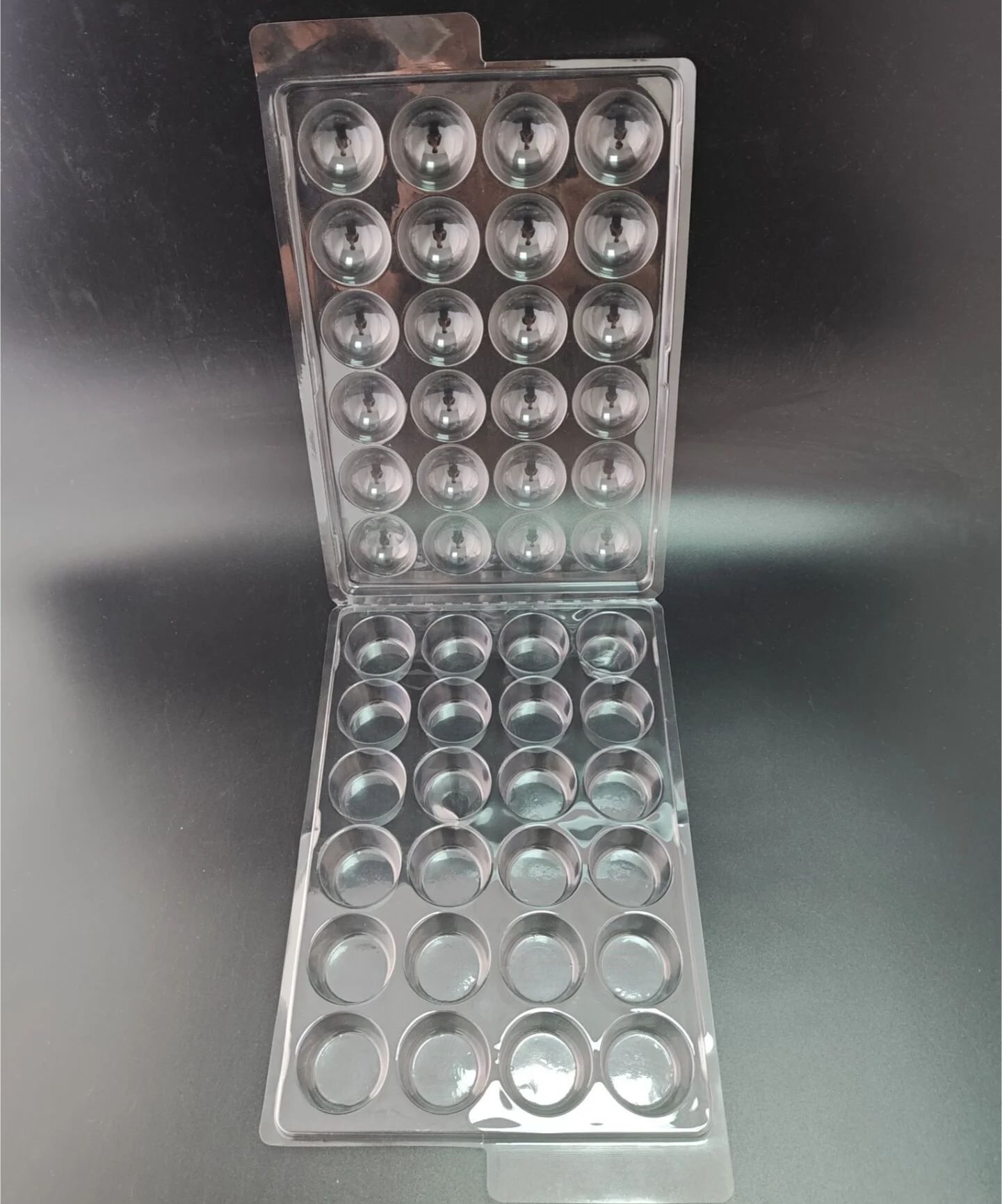 Custom Chocolate Tray Blister Clear Truffle Clamshell Packaging