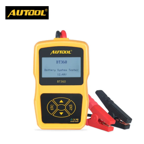 AUTOOL BT360 DC 12V Vehicle Battery System Tester Car Charging Test Analyzer