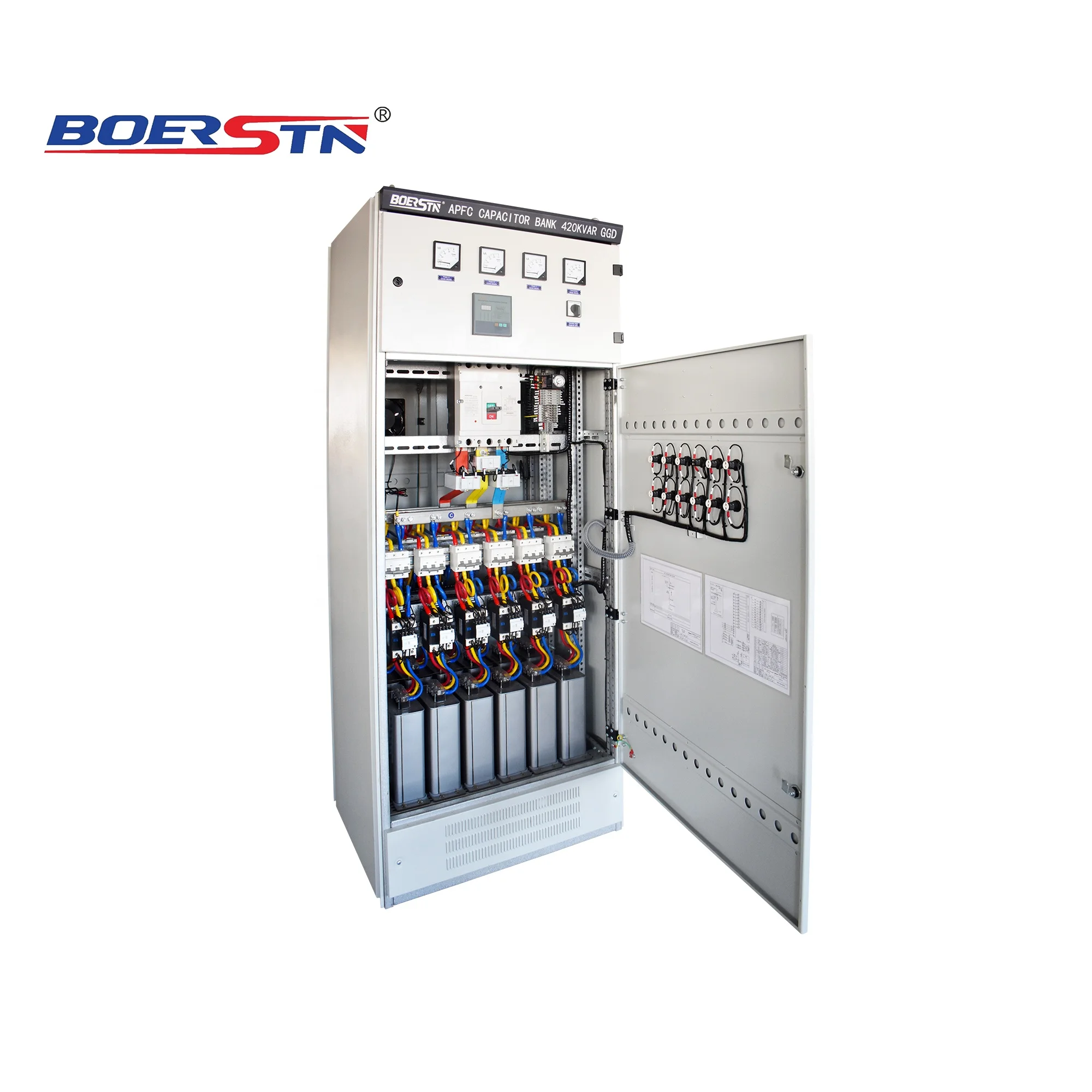 
Three Phase Capacitor Bank Plate with APFC Automatic Power Factor Controller 160Kvar 240Kvar 360Kvar 480Kvar 