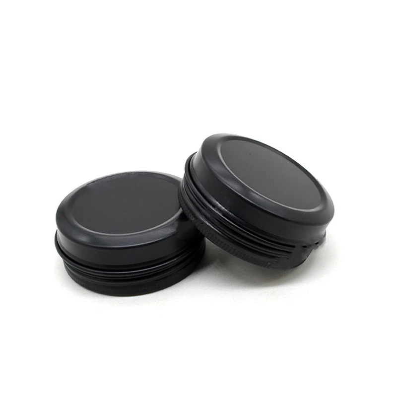 10ml-220g aluminum box car wax round threaded cans cosmetics DIY dispensing black Tin