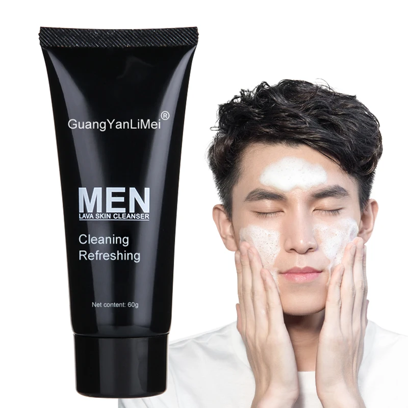 Уход за кожей для мужчин, Органическое средство для мытья лица, частная торговая марка, увлажняющее очищение пор, аминокислотное средство для очистки лица, 60 г