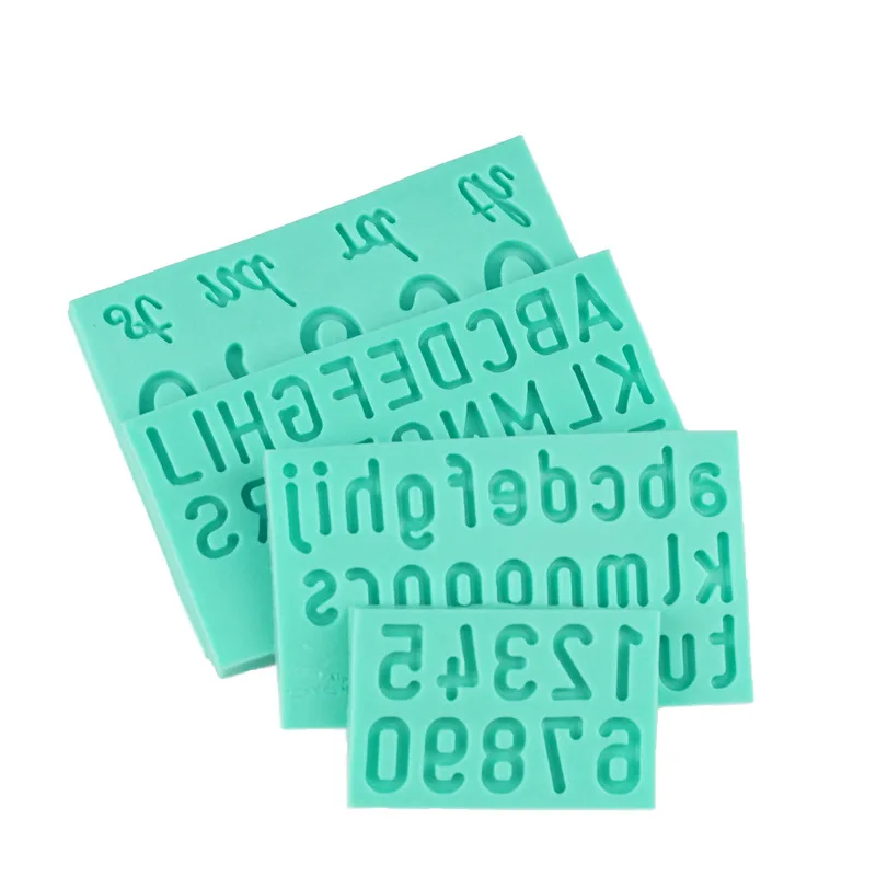 Лидер продаж, алфавит и цифры, силиконовые формы для помадки и шоколада, инструменты для украшения тортов, форма для полимерной глины