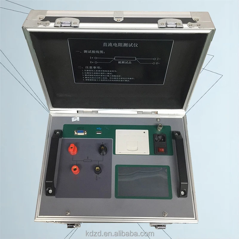 50A 50kOhm Automatic Portable Transformer Winding Low Resistance DC Milliohm Meter Transformer Ohmmeter for Power Transformer