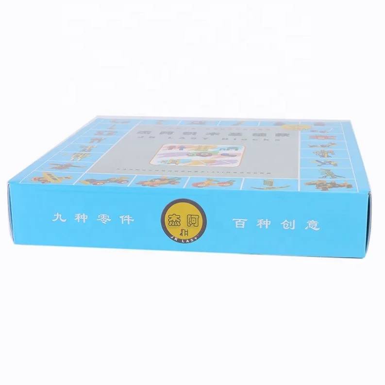 Custom Paper Corrugated Cardboard Paper Box Packaging Box For Toy Building Blocks in a variety of colors